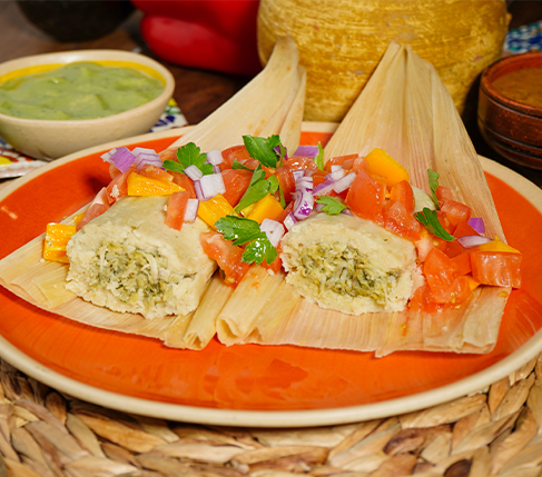 Chicken & green sauce Tamale (2oz)